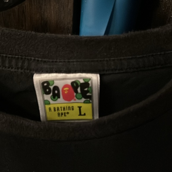 Pristine Bathing Ape BAPE X Star Wars Collection Short Sleeve T Shirt Size L - Picture 8 of 8